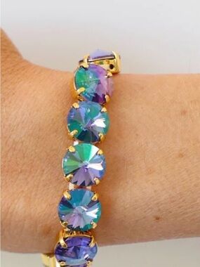 TOVA Croatia Stretch Bracelet in Tanzanite Glimmer